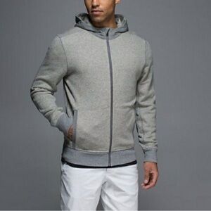 LULULEMON | Heathered Medium Gray | Lightweight | Full Zip | Hoodie | Size L